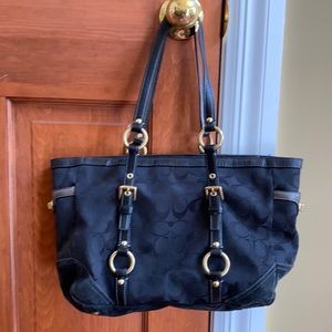 Black coach purse